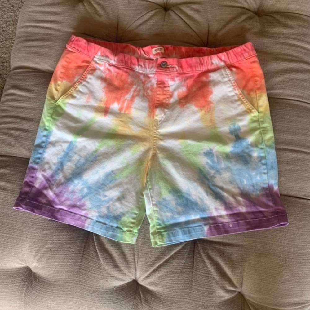 Tie dye Bermuda shorts unisex XXL